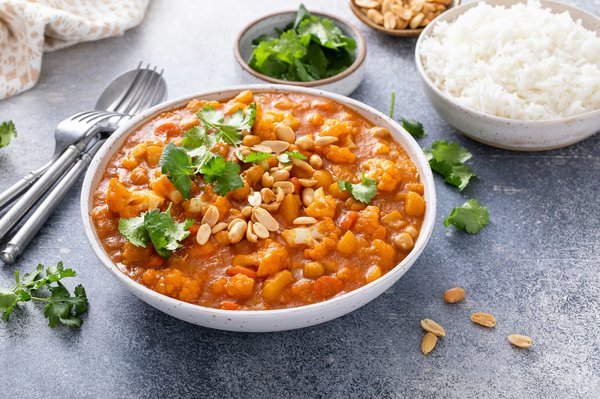 Quels ingrédients pour un curry vert thaï végétarien sans crème de coco?